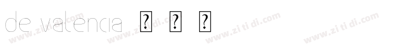 De Valencia字体转换